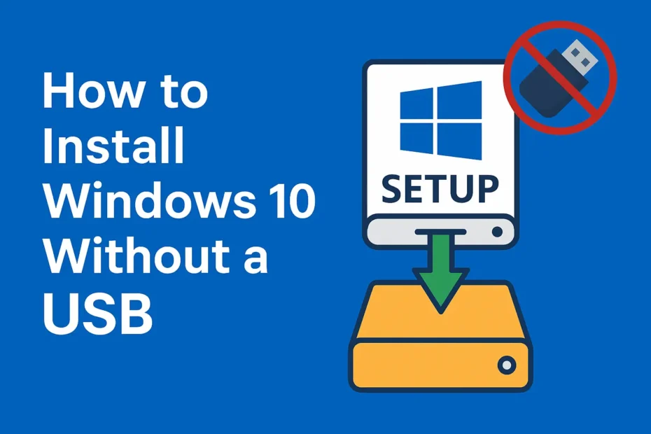 Install Windows 10 Without USB – ISO Mounted on Local Drive
