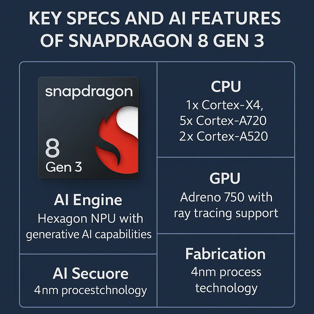 Key specs and AI features of Snapdragon 8 Gen 3 chip