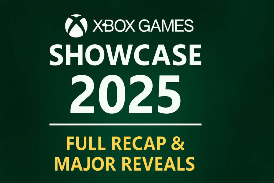 Xbox Games Showcase 2025
