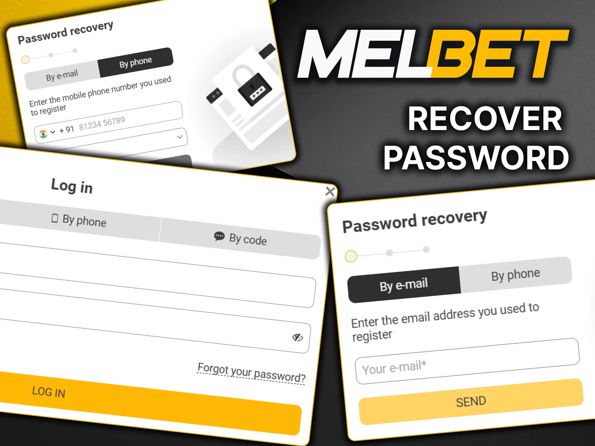Find out how to recover your MelBet password.