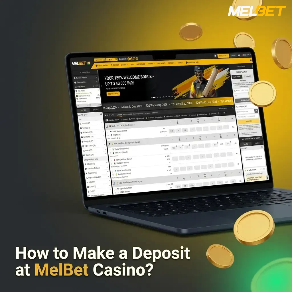 Step-by-step guide to making a deposit at MelBet Casino using UPI, Paytm, or mobile app.