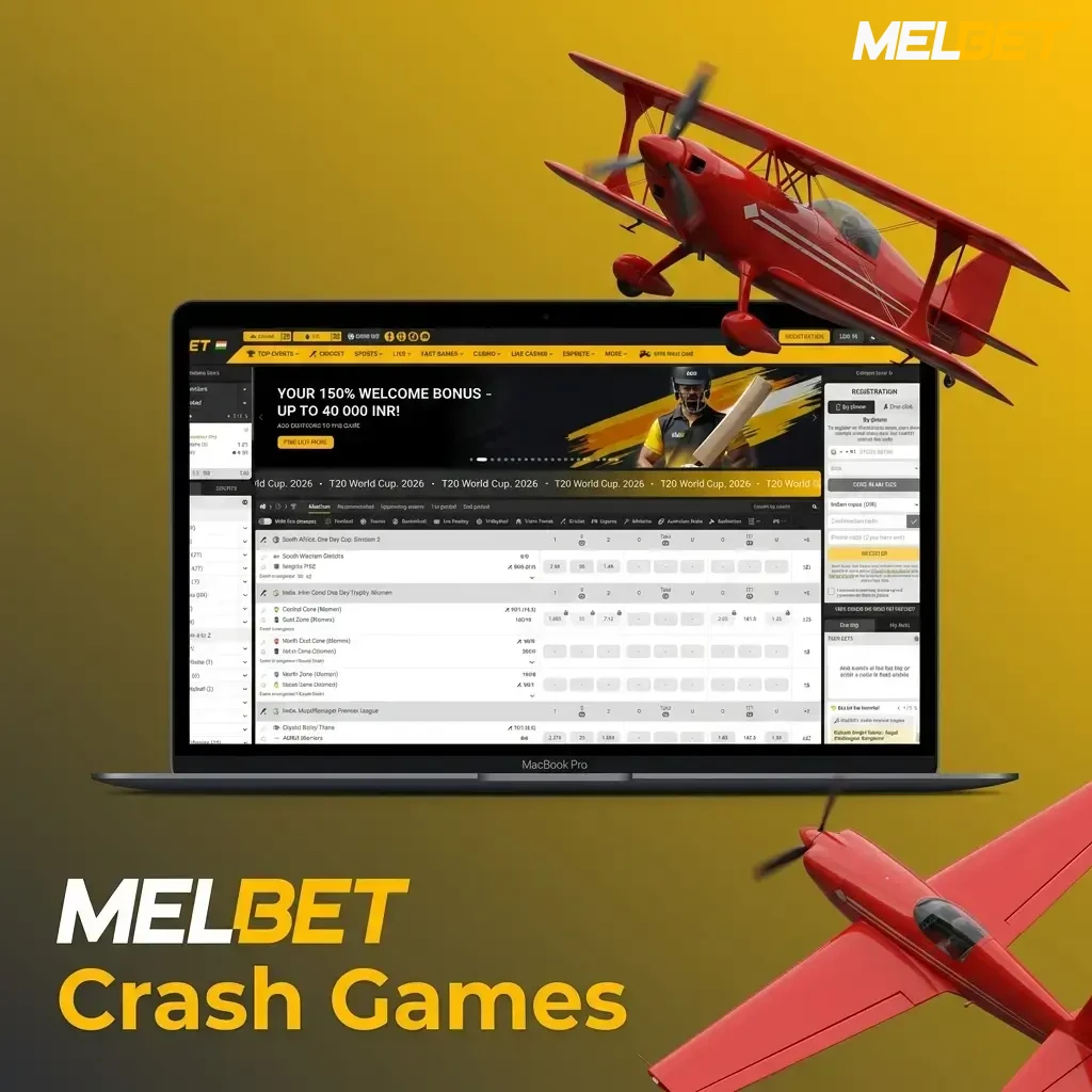 Popular MelBet crash games for Indian players featuring Aviator, JetX, and Spaceman.