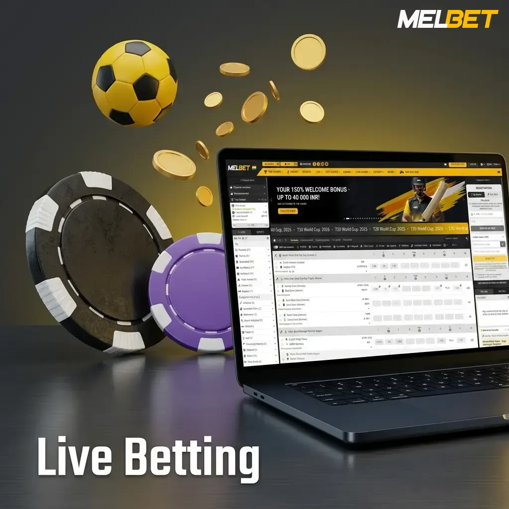 Live sports betting platform featuring real-time odds, dynamic statistics, live broadcasts, and instant cashout.